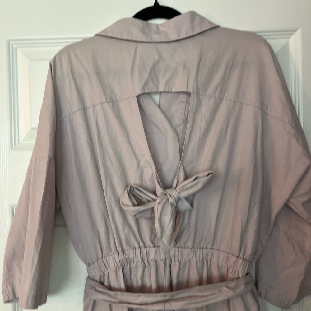 Light Lilac Button-Up Dress - Picture 3 of 5